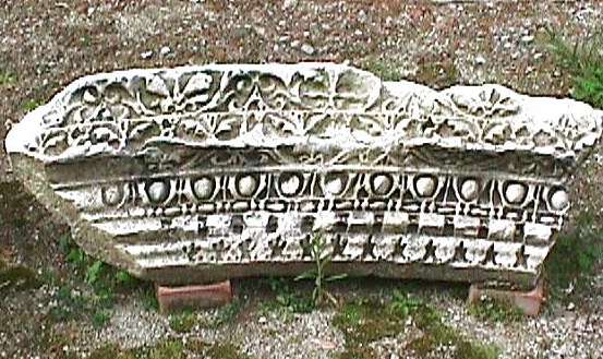 This intricately carved fragment is one of hundreds. Ornately carved marble was was used to decorate Roman homes during the 1st an 2nd centuries. Only the most rich and influential members of society could afford such luxuries.
