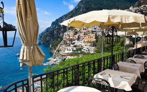 Amalfi Coastline from Restaurant