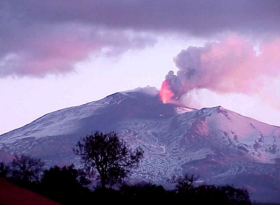 Mt. Etna – Daytime View of the 2001 Eruption